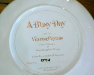 Set of Victorian Playtime plates