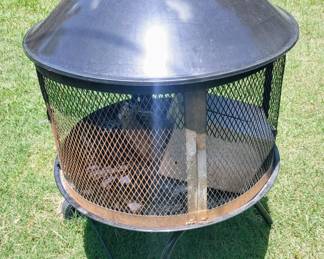 Fire pit on wheels