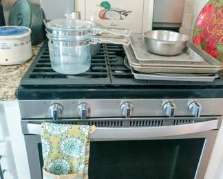 Misc Kitchen appliances, pans