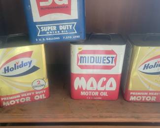Oil cans. $25 - $45