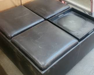 On wheels automan. On cushion damage( underneath) . On wheels with nice storage $20