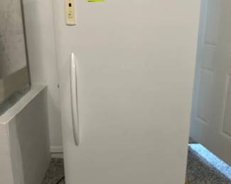 Frigidaire smaller upright freezer, very clean and works well