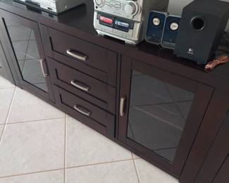 tv center, stereo componet system, DVD player
