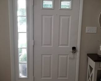 Entry door with electronic lock - interior view