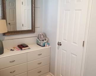 Wall mirror; interior door