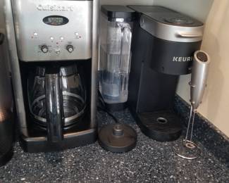Cuisinart coffeemaker; Keurig espresso maker