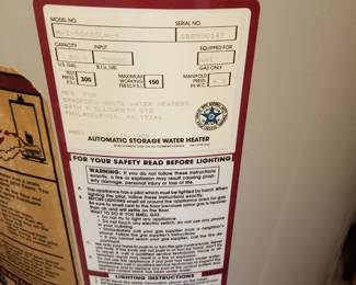 Bradford White 50 gallon GAS hot water heater