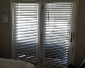 Exterior doors; blinds