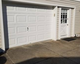 Garage door; entry door