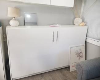 Contemporary cupboard is a twin bed - two available