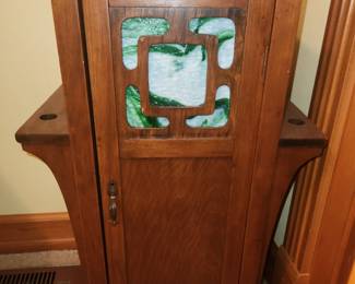 Antique smoking cabinet 