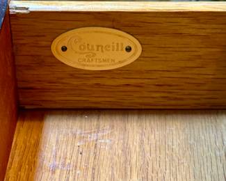 Matching Councill Craftsmen Side Chest with 3 Drawers