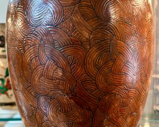 Very cool decorated jar with lid