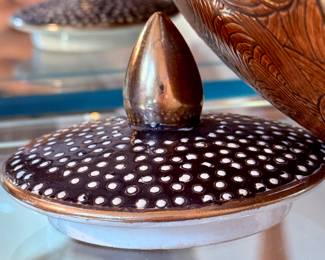Very cool decorated jar with lid