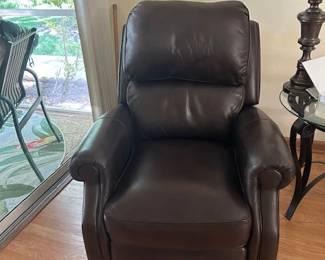 Nice leather manual recliner