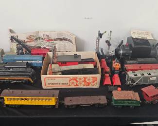 Full vintage train set with track and booklets