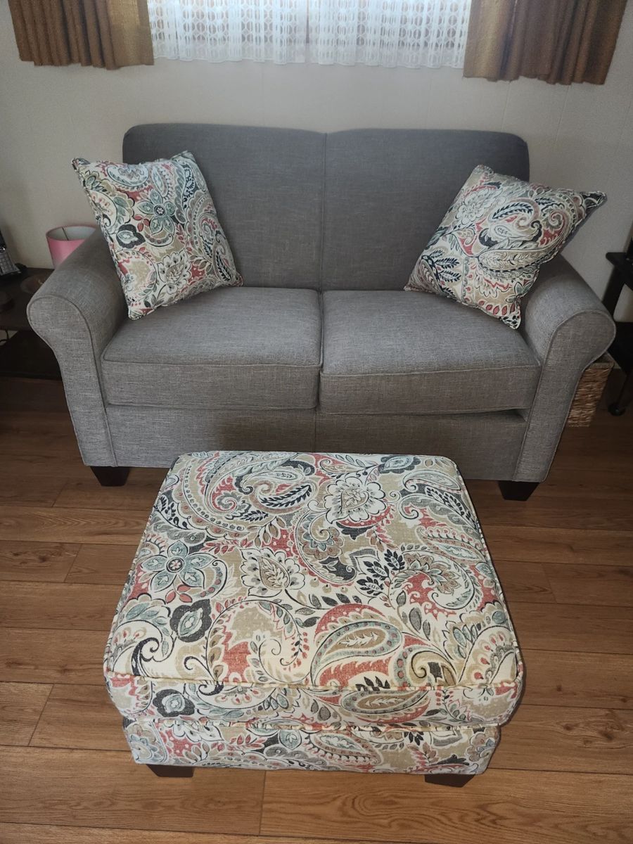 England Furniture loveseat and ottoman 