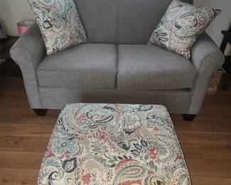 England Furniture loveseat and ottoman