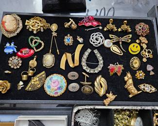 Pins, pendants, brooches