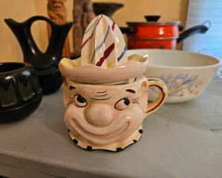 Vintage clown head juicer