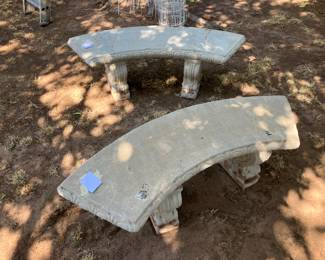 concrete benches