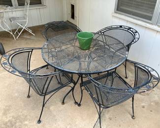 patio table with four chairs