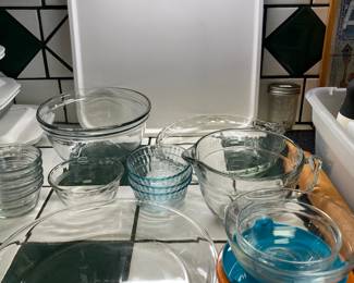 Pyrex, Anchor Hocking, etc.