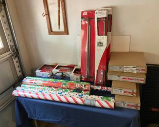 wrapping paper, Delta rods, Luxart faucets new-in-box