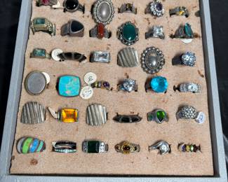 All sterling silver rings. 1 lot!