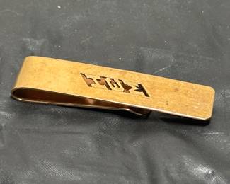 14K money clip. (Lots of gold in this auction)