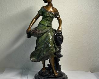 Super nice tall solid signed Aug Moreau Bronze