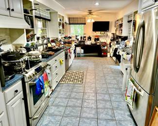 LARGE GALLEY KITCHEN STOCKED FULL.