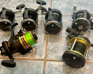 FISHING RODS AND REELS, SALT WATER FISHING.