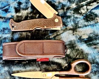 Cutco scissors
Cold Steel SR1 Lite knife