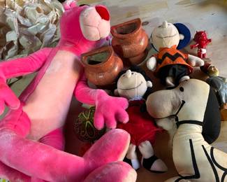 life size pink panther and other toys