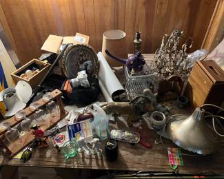 glassware and knickknacks, lighting