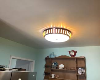 Vintage set two light fixtures 