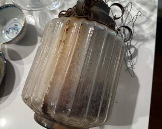 1800s oil ceiling lamp