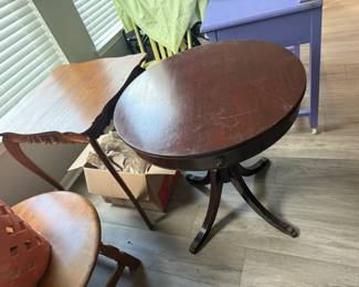 side tables and old wash stand