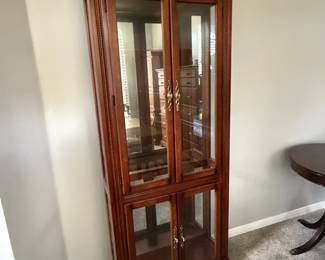 Curio Cabinet with glass shelves