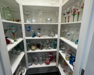 Glasses, vases, wine glasses