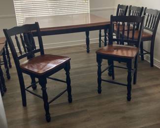 Table and 8 chairs