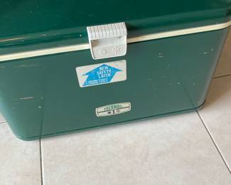 Vintage thermos cooler