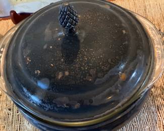 Reed and Barton glass bowl and silver plate
