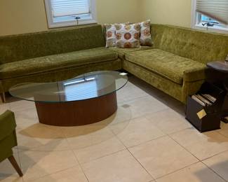 Mcm sectional with Mcm coffee table Vladimir kagan