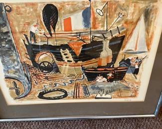 Daniel Dany Lartigue Beteaux lithograph