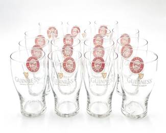 15 Guinness Porter Harp Logo Beer Glasses