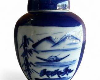Chinese Porcelain Ginger Jar w/ Lid