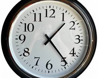 IKEA Bravur 24-Inch Wall Clock in Black and White