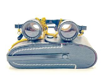 Adjustable Sports Spectacles Binocular Glasses w/ Case